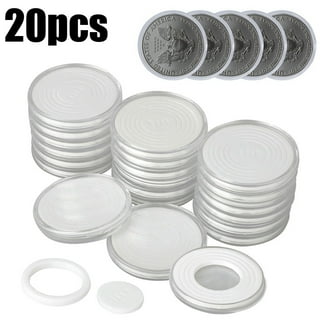 Limtula 10pcs 25mm Applicato Trasparente Rotondo Custodie