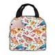 thumbnail image 1 of Easygdp Flowers Birds And Butterflies Bolsa Térmica Premium - Tela Oxford Impermeable, Gran Capacidad, Bolsillo Frontal, Unisex para Trabajo, Escuela, Actividades al Aire Libre y Picnics, 1 of 8