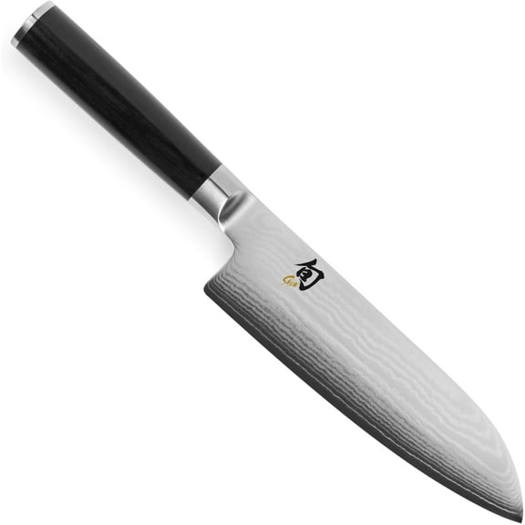 Shun DM-0702 Classic 7 inch Santoku Handcrafted Sharp Blade Knife, Silver