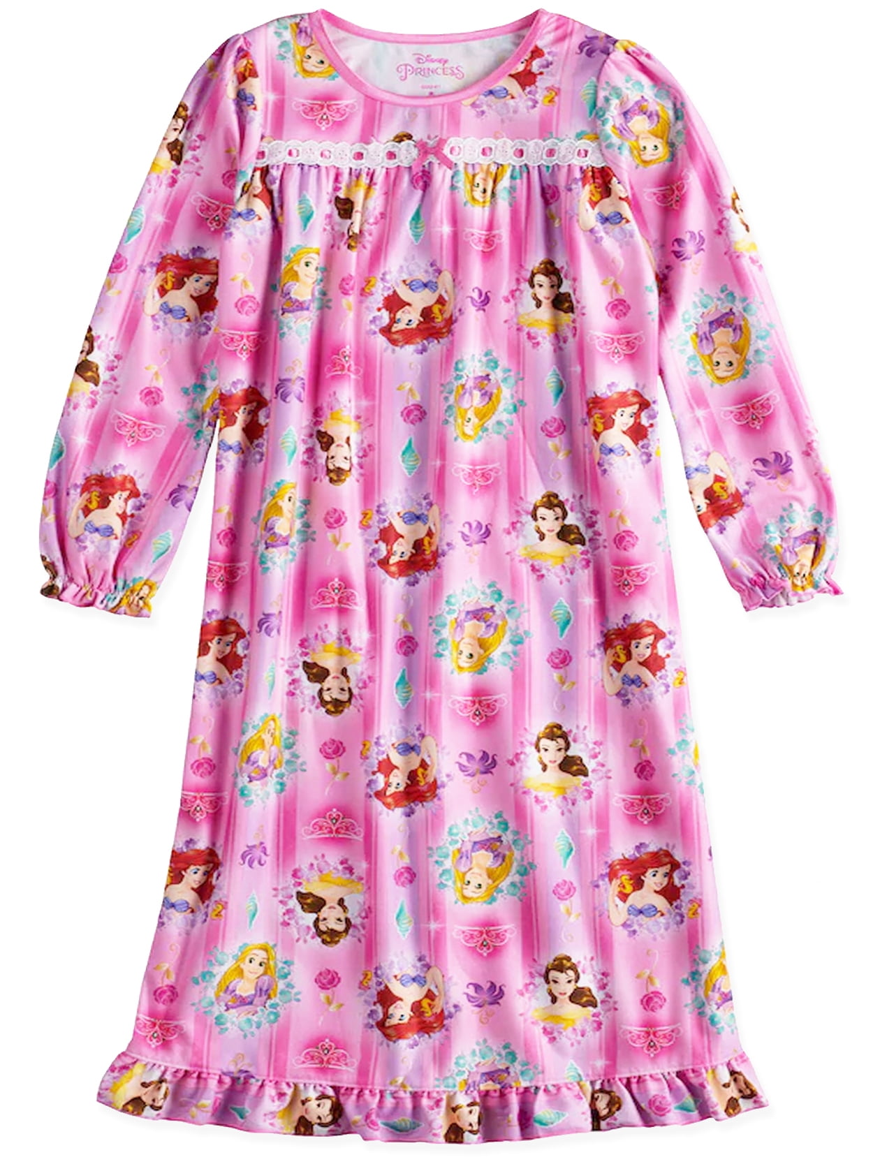 Disney Girls Multi-princess Granny Nightgown 