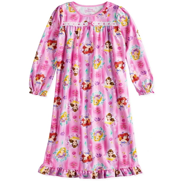 Disney Disney Princess Girls Long Sleeve Granny Gown Nightgown
