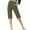 Army Green, variant on HaoXianJian Long Shorts for Women Knee Length High Waisted Short Pant with Pocket Shorts for Women Hiking Golf Athletic Sports Workout Knee Shorts