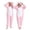 Pink, variant on Ruyang Toddler Bunny One Piece Outfit Plush Long Sleeve Hooded Jumpsuit with Bunny Ear School Performance Holiday Dress Up