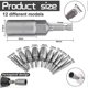 thumbnail image 2 of 12 PCS Magnetic Driver Socket 6-19mm Chrome Vanadium Alloy Steel Impact Driver Socket Magnetic Hex Adapter, 2 of 5