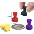 thumbnail image 2 of SMART&COOL Aimants en Silicone Anti-Rayures pour Réfrigérateur, Aimants pour Pouce, Tableau Effaçable à Sec, Tableau Blanc, Bureau, Classe, École (40 Pack, Multi), 2 of 6