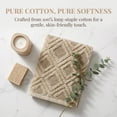 thumbnail image 4 of REGALWOVEN Geometric Pattern Cotton Decorative Hand Towels, 13 x 29 Inch Absorbent Soft Towel for Hand Drying and Face Washing Brown 2-Piece, 4 of 7