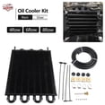 thumbnail image 2 of 4 Row 6 Row 8 Row Aluminum Universal Oil Cooler Kit Oil Radiator Car Auto Transmission Auto-Manual Radiator Converter auto parts, 2 of 5