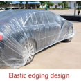 thumbnail image 5 of Cubiertas universales de plástico desechables transparentes para coche, cubierta impermeable para garaje, almacenamiento temporal, 3,8 m x 6,6 m, 5 of 5