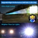 thumbnail image 2 of Linternas LED Recargables 5200.000 Lúmenes Altos Linterna Súper Brillante Linterna Táctica Verdaderamente Potente Batería de hasta 24H de Larga Duración Zoomable 6 Modos de Luz IP67 Resistente al Agua, 2 of 9