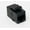 Black, variant on RiteAV CAT5E Keystone Jack Coupler Purple Female/Female