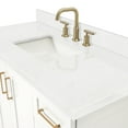 thumbnail image 5 of Ariel Taylor 48 In. Rectangle Sink Bathroom Vanity With Carrara White Quartz Countertop 1.5 Edge In White, 5 of 11