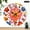 10x10in, variant on Patifu 10 Inch Round Wooden Wall Clock Colorful Big Flower Dots Silent Mechanical Movement 10x10in