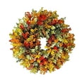 thumbnail image 1 of LILELIS Fall Hanging Autumn Maple Leaves Garland For Garden Party Thanksgiving Fireplace Wedding Wreath Ribbon Sunflower Wreath Small, 1 of 8