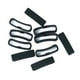 thumbnail image 2 of 10 anillos de sujeción de goma para correas de reloj de silicona. Negro 1, 2 of 9