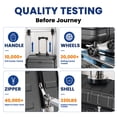 thumbnail image 2 of 11Pcs Hardshell Luggage Set, Lightweight Suitcases w/ Spinner Wheels, Carry on Luggage, Black, 2 of 9