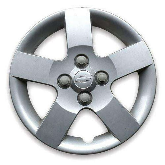 Centercap Chevy Aveo 2005 Hubcap Silver Fits 5 Spoke 14" Wheel