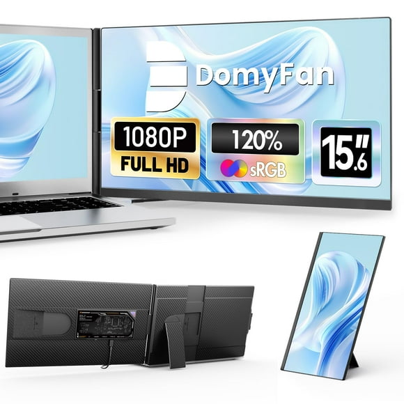 Extensor de pantalla para portátil domyfan 15.6 pulgadas FHD 1080P IPS 120% sRGB