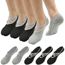 SPOKKI 5 Pairs Non-Slip Yoga Socks for Women, Non-Slip Yoga Socks for Women Breathable Pilates Socks Non-Slip Yoga Socks for Women Girls for Yoga Pilates Barre Dance Fitness