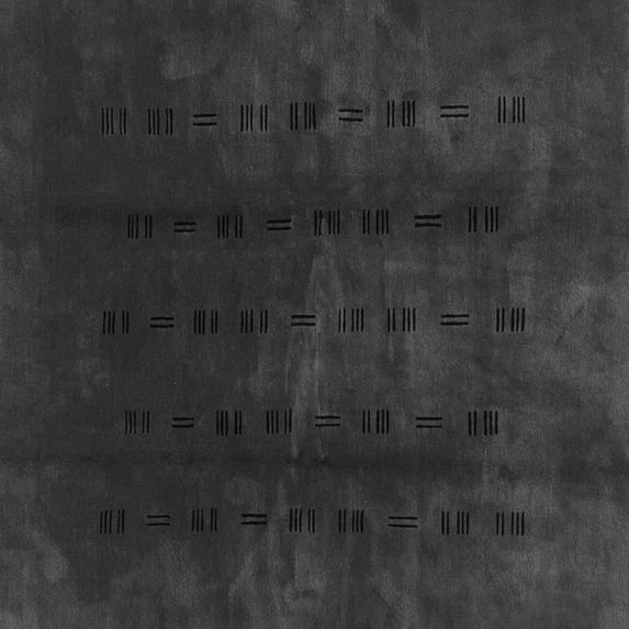 Ahgly Company Indoor Square Abstract Gray Modern Area Rugs, 3' Square