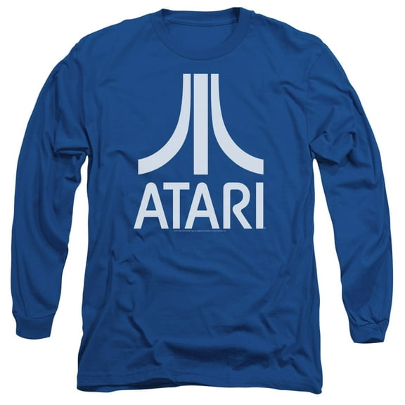 Atari Atari Logo Long Sleeve T-Shirt Adult 18/1 Royal Blue