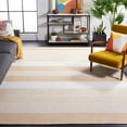 thumbnail image 2 of SAFAVIEH Striped Kilim Amina Striped Cotton Area Rug, Ivory/Gold, 8' x 10', 2 of 9