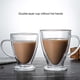 thumbnail image 3 of Wosthever Taza de café de vidrio, té de doble capa, leche transparente, cerveza con asa, restaurante, tazas de té sólidas, suministros para beber Mostrada 450ml Wosthever HA080473-02, 3 of 6