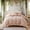 Pink, variant on 100% Cotton Ruffled Duvet Cover Set Queen, White Shabby Chic Farmhouse Bedding Set French Country Cute Comforter Cover