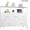White 5 Drawers, variant on White Dresser for Bedroom with 5 Fabric Drawers, Entertainment Center with Open Shelf and Power Outlet for 45 inch TV, Dresser TV Stand with Storage for Closet, Hallway, College Dorm