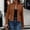 Brown, variant on Zedker Women's Suede Jacket Faux Leather Casual Long Sleeve Moto Jackets Notch Collared Open Front 2026 Fall Outfit Coats