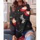 thumbnail image 1 of Suéter de cuello redondo de moda para mujer, suéter navideño de manga larga, suéter informal de cuello redondo, suéter para mujer, 1 of 5