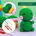 thumbnail image 5 of Crochet Kits for Beginners Dinosaur Penguins Dolls Knitting Crocheting, 5 of 8