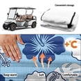thumbnail image 6 of XYZCANDO Tropical Hibiscus Golf Cart Seat Cover with 4 Pockets - Washable Non-Slip Seat Protector for 2-Seat Golf Carts, 6 of 9