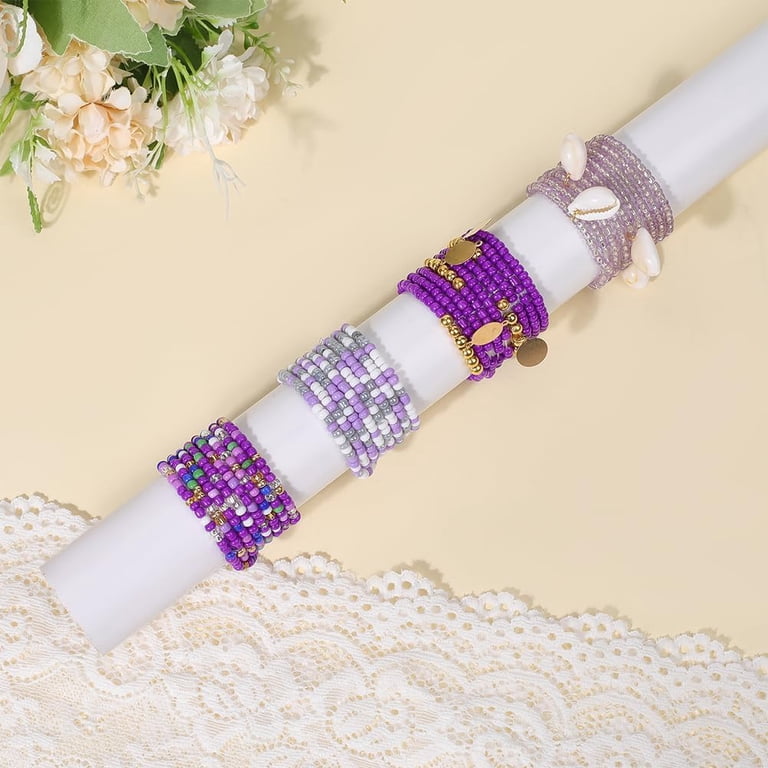 4Pcs Boho Waist Beads Adjustable Slim Chain Belts Seed  display picture 1