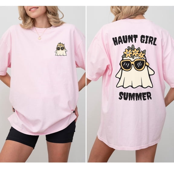Summerween Tshirt, Spooky Summer Vibes, Hot Ghoul Summer Shirt, Vacation Shirt, Cute Ghost Lover Gift Trendy Aesthetic