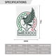 thumbnail image 3 of Bandera de la selección nacional de fútbol de México (31,7 x 45,7 cm), 3 of 5