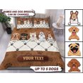 thumbnail image 1 of Juego de cama personalizado para perro, regalo personalizado para amantes de los perros, papá de perro, perro, 1 of 2