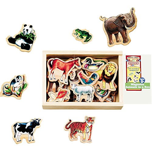 Melissa & 20 Wooden Animal in a -