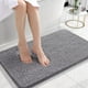 thumbnail image 1 of Alfombra de baño OLANLY Chenille extrasuave, absorbente, 60 x 40 cm, color gris, 1 of 8