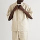 thumbnail image 2 of FOG FEAR OF GOD TWIN ESSENTIALS Temporada 8 Doble Fila Flocado nylon Tejido Medio Manga Corta Camisa Gao Jiahui unisex, 2 of 2