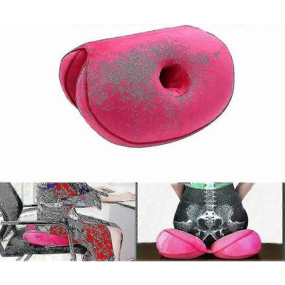 GTB Sciatica Orthopedic Cushion - Relieves Hip Pain, Pink