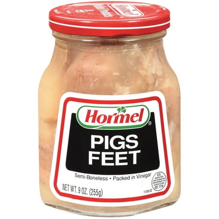 (2 Pack) Hormel Jarred Pigs Feet, Semi Boneless, in Vinegar, 9