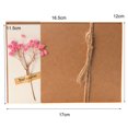 thumbnail image 1 of 1 Set Birthday Card Eye-catching with Artificial Flower Kraft Paper Baby Bridal Shower Thank-You Card for Children, 1 of 8