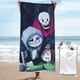 thumbnail image 1 of Toalla de playa Undertale Sans, suave, de secado rápido, resistente a la arena, para piscina, yoga, gimnasio, camping, toallas de baño ligeras, regalo para niños, niñas, niños y adultos, 31,5 x 63, 1 of 8