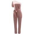 thumbnail image 4 of CheerKidz Women's Off Shoulder Strappy Romper Sexy Bodysuit Jumpsuit Fashionable Lady's Night Out Outfit(Pink,S), 4 of 9