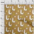 thumbnail image 1 of oneOone Cotton Flex Light Brown Fabric Cactus & Sheep Sewing Craft Projects Fabric Prints By Yard 40 Inch Wide, 1 of 4
