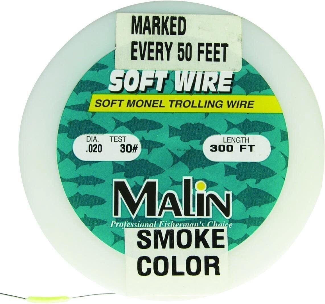 Malin PM40-300 Soft Wire Soft Monel Trolling Wire Pre-Marked 40lb 300ft Spool