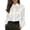 White_BI09, variant on Women's Silk Satin Blouses Bow Tie Neck Puff Long Sleeve Shirts 2026 Work Casual Dressy Solid Collared Tops Wine S