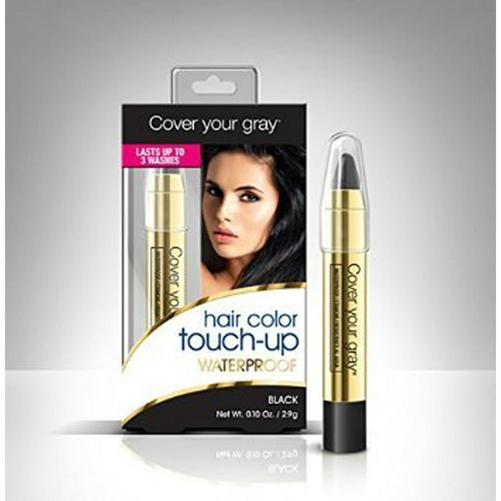 Cover Your Gray Waterproof Hair Color Touch-Up Pencil - Black (Pack of ...