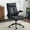 Black-PU, variant on Ktaxon Office Chair with High Back, Flip-Up Arms & Swivel Base, PU Desk Chair with  Adjustable Height for Work, Study & Gaming Olive Green