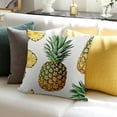 thumbnail image 3 of SHANXI Art Plant Fruit Illustration White Summer Fruit Pillowcases Sofa 18x18in, 3 of 5